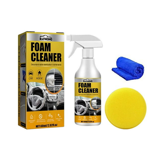Car Interior Foam Cleaner Seat Headliner Dashboard Waterless Stain RemovalSpra y R3R2