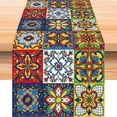 thumbnail image 1 of Linen Mexican Fiesta Table Runner Tablecloth For Home Dining Room Kitchen Table Decoration (33 x 180cm ), 1 of 9