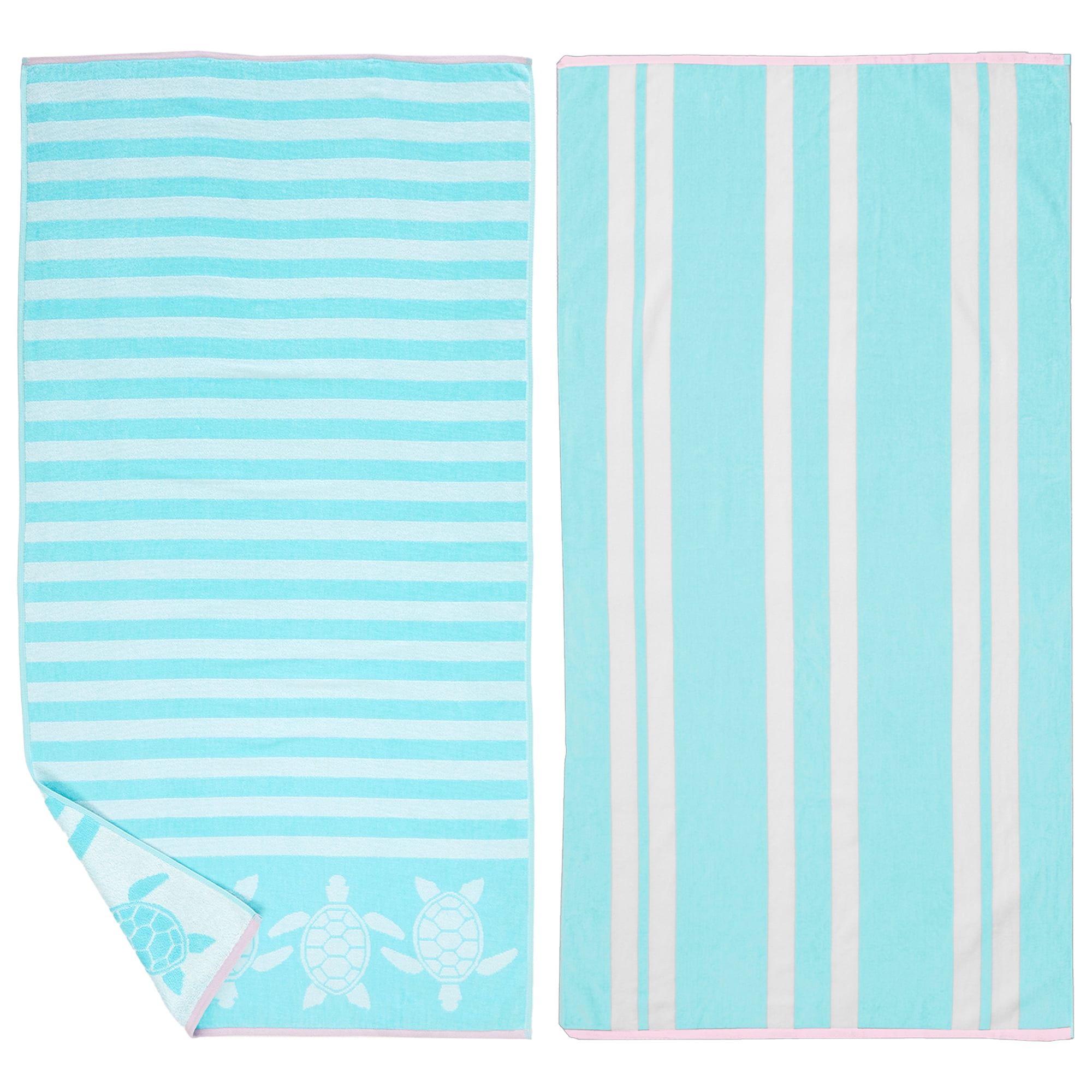 Great Bay Home Cotton Printed 2Pack Beach Towel (2 Pack 30" x 60