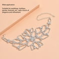 thumbnail image 3 of Flower Rhinestone Upper Arm Cuff - Shimmering Boho Style Arm Bracelet for Bride Women Rhinestones Arm Cuff Rhinestones Arm Bracelet Rhinestones Flower Arm Cuff Rhinestones Arm Band, 3 of 8