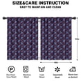thumbnail image 2 of Blackout Kids Curtains,Dark Purple Cartoon Unicorn Pattern Childrens Insulated Curtains Set Of 2,Bedroom Essentials,Toddler Room Decor 42"x54", 2 of 5