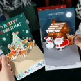 thumbnail image 4 of Tarjeta de Navidad 3D plegable Feliz Navidad tarjetas de felicitación 2023 Feliz Año Nuevo fiesta de Navidad Festival decoraciones tarjetas de regalo de felicitación, 4 of 4