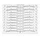 thumbnail image 1 of Plantilla de cejas Qarigey 10 piezas Plástico Blanco 20Conjunto, 1 of 6