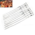 thumbnail image 4 of Aguja De Barbacoa De Acero Inoxidable, Herramientas De Cocina, Barbacoa, Barbacoa De Acero Inoxidable, Brochetas Planas De Kebab, Aguja De Barbacoa Kearding HA020626-00, 4 of 6