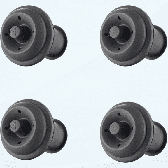 Wine Saver Vacuum Stoppers Set of 4 \u2013 Grey
