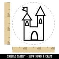 thumbnail image 2 of Castle Fairytale Self-Inking Rubber Stamp Ink Stamper - Black Ink - Small 3/4 Inch, 2 of 7