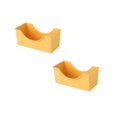thumbnail image 1 of Oleegame 2PC Picnic Trays For Food Macaron Spit Bone Dish Spit Bone Dish Household Snack Small Dish Pickle Dish Plastic Snack Cake Dish Dining Table Garbage Plate Yellow, 1 of 8