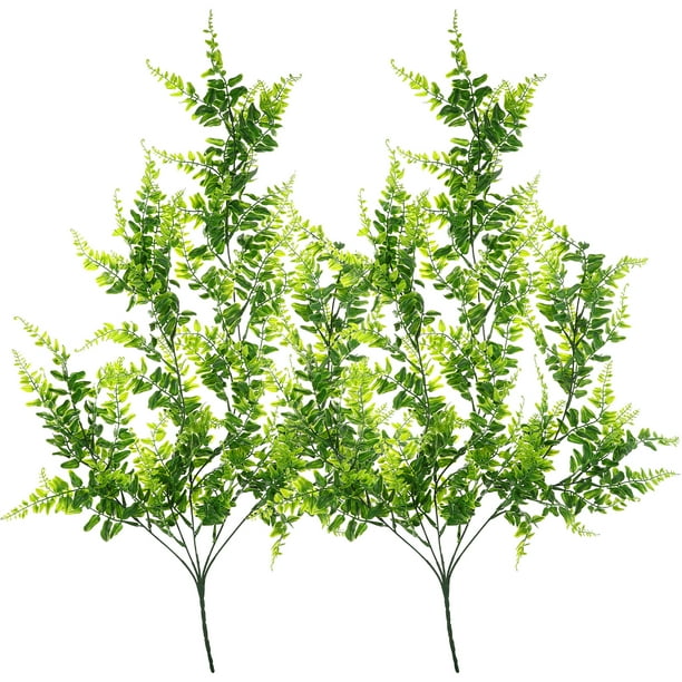 Plantas colgantes artificiales, helechos colgantes falsos, plantas colgantes falsas, 2 uds.