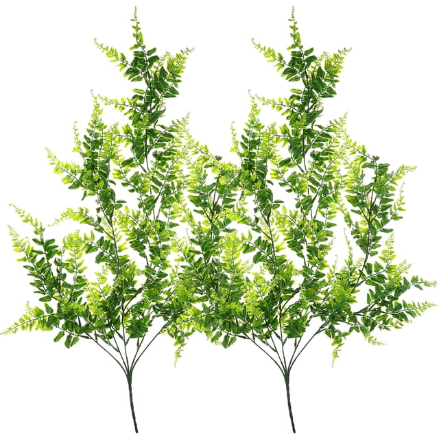 Plantas colgantes artificiales, helechos colgantes falsos, plantas colgantes falsas, 2 uds.