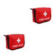 thumbnail image 3 of Greeniant Botiquín de primeros auxilios Viaje en automóvil al aire libre Bolsa vacía de emergencia portátil Camping Senderismo Paquete de supervivencia Rojo 2piezas Greeniant CBP113398, 3 of 5