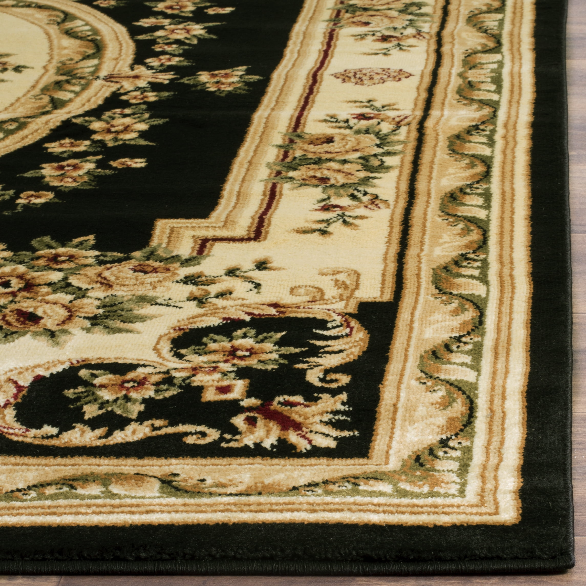 Safavieh Lyndhurst Katherine Floral Area Rug, Black/Ivory, 10' x 14'