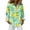 Green_#02, variant on Sewkxo Hawaiian Shirt for Womans Floral Printed Long Sleeves Lapel Button Down Tropical Beach Blouse Trendy Loose Party Holiday Tee,Saffron S