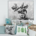 thumbnail image 3 of Designart Monochrome Still Life Of Flowers In A Vase FLOAT FRAME WALL ART, 3 of 4