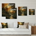 thumbnail image 4 of Designart "Bamboo Whisper Asian beauty V" Asian Print on Natural Pine Wood, 4 of 5