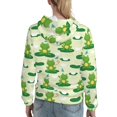 thumbnail image 7 of Xecao Cute Frog1 Pattern Hoodies for Women Sweatshirts Long Sleeve Sweatshirts Pullover Outfits with Pocket-Large, 7 of 7