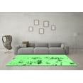 thumbnail image 3 of Ahgly Company Indoor Rectangle Abstract Emerald Green Modern Area Rugs, 5' x 7', 3 of 4