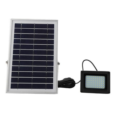 Solar Powered Flood Light Yosoo 6W Solar Powered Flood Lights, 54 LED Outdoor Waterproof IP65 Security Lighting for Yard, Garden, Gutter, Swimming pool, Pathway, Arena ()