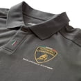 thumbnail image 5 of Lamborghini Squadra Corse Men's Travel Polo Shirt Grey, 5 of 5