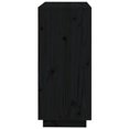 thumbnail image 5 of vidaXL Buffet Noir 74x35x80 cm Pin Massif, 5 of 5