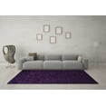 thumbnail image 3 of Ahgly Company Indoor Round Solid Purple Modern Area Rugs, 3' Round, 3 of 4