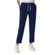 thumbnail image 3 of TaTaai Women's Solid Sweatpants High Waisted Elastic Waist with Drawstring and Pockets Casual Lounge Joggers for Gym Workout Athletic Fitness Non-See-Through Gift, 3 of 7
