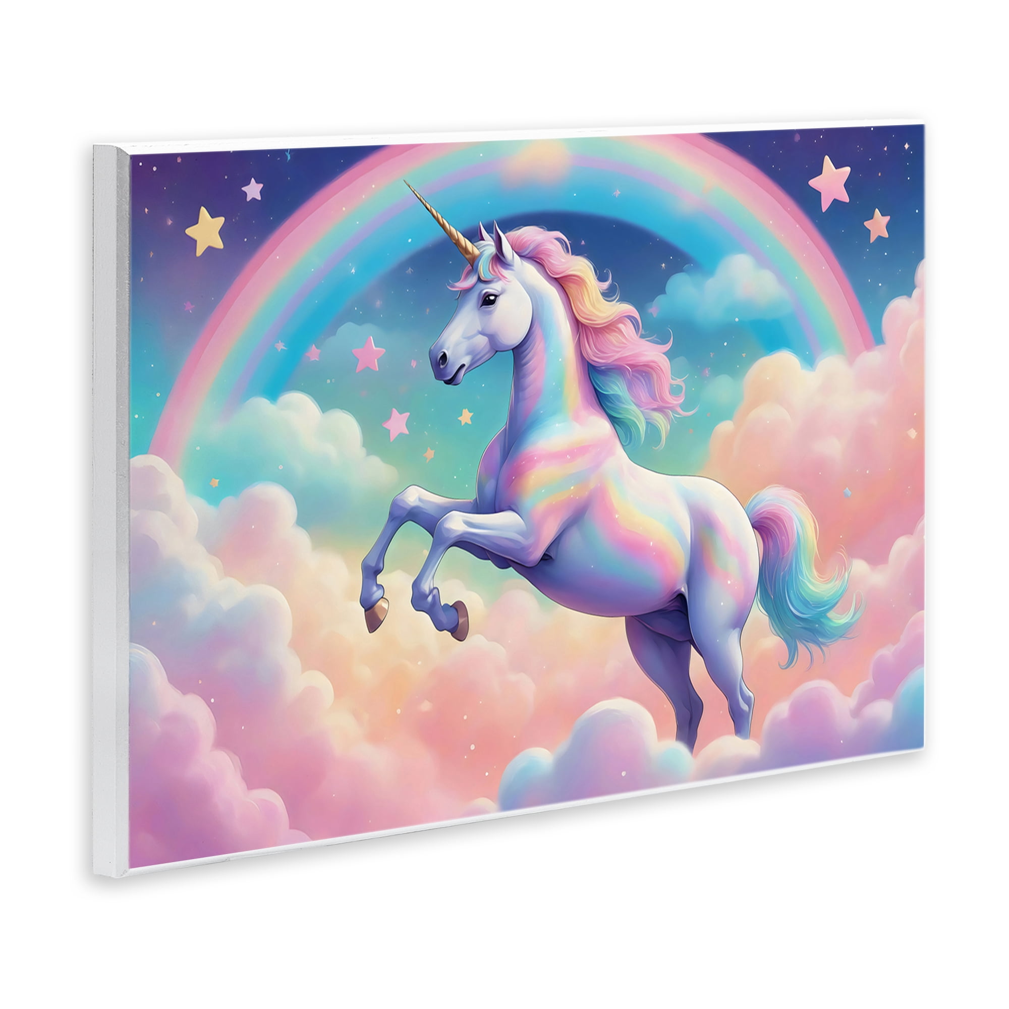Stupell Industries Colorful Galaxy Unicorn Wall Plaque Art, design by Creative Studio