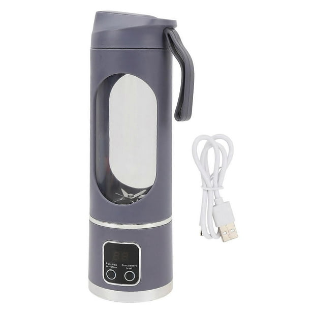 Mixeur portable rechargeable de 450 ml, presse-agrumes portable pour la maison, gris et violet