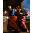 thumbnail image 3 of Giovanni Francesco Romanelli 20x24 Black Modern Framed Museum Art Print Titled - St. John and St. Peter at Christ's Tomb (circa 1640), 3 of 5