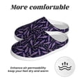 thumbnail image 6 of KLL Lavender Flowers Pattern Adult Unisex Cozy Slippers,Fuzzy Slip-on Slippers TPR Sole Slippers Comfort Plush Home Footwear for Indoor & Outdoor-46/47, 6 of 7
