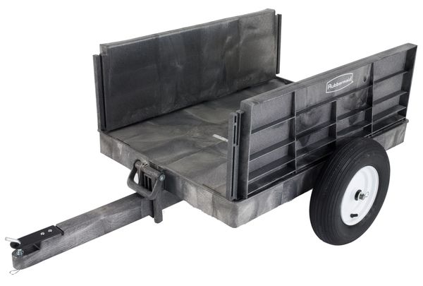 RUBBERMAID FG566261BLA Dump Cart,8 cu. ft.,750 lb.,Pneumatic