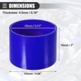 thumbnail image 4 of Unique Bargains Universal Straight Reducer Hose Silicone Hose Coupler Intercooler Tube 4-Ply Reinforced 95mm Blue, 4 of 6