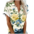 thumbnail image 1 of Mujeres Pantalones Cortos Impresos Blusas de Manga Corta Y Top Regular, Vestido de Moda de Verano Casual para Mujeres, 1 of 5