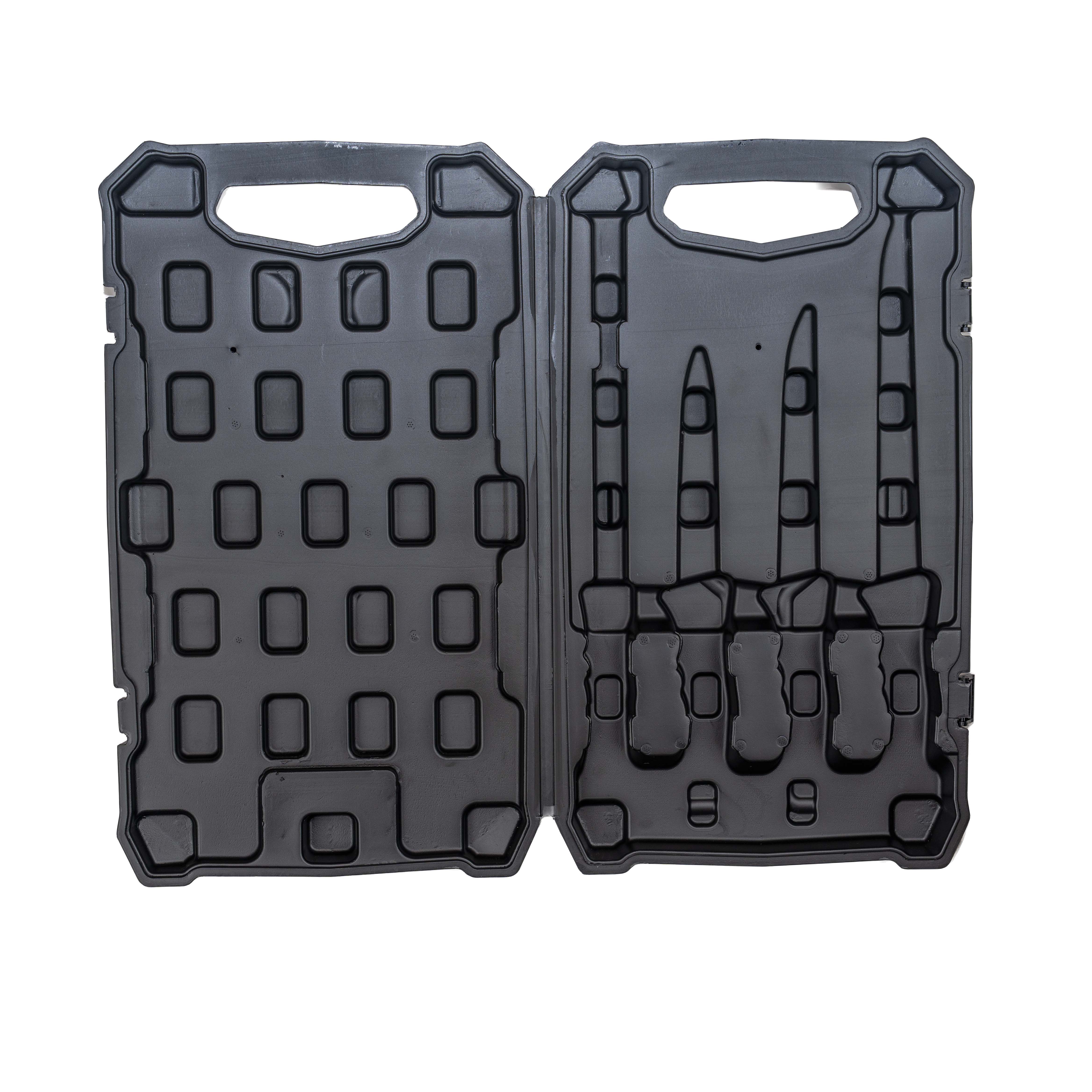 Set de 5 piezas de cuchillos fileteadores con hojas de 6 y 8 pulgadas, escamador y afilador, kit de limpieza para pesca 7