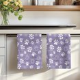 thumbnail image 7 of Purple Dog Paw Kitchen Towels Set of 4, Modern Geometric Abstract Aesthetics Absorbent Dish Towels for Kitchen, Microfiber Hand Towel, Quick Drying Tea Towel for Cleaning Decorative Dishcloths, 7 of 7