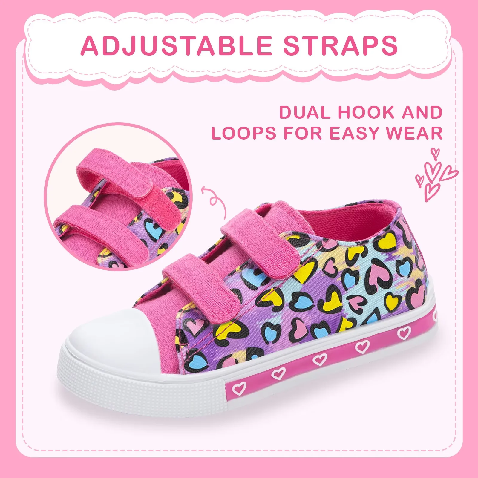 EUXTERPA Kids' Light-Up Canvas Sneakers photo 3