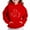 Red, variant on JUSLIO Girls Hoodie Fall/Winter Solid Color Hooded Sweatshirt Athletic Fall/Winter Long Sleeve Tops Sweatshirts Black(4 Years)
