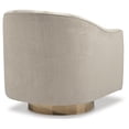 thumbnail image 4 of Signature Design by Ashley Contemporary Penzlin Swivel Accent Chair, Pearl, 4 of 6