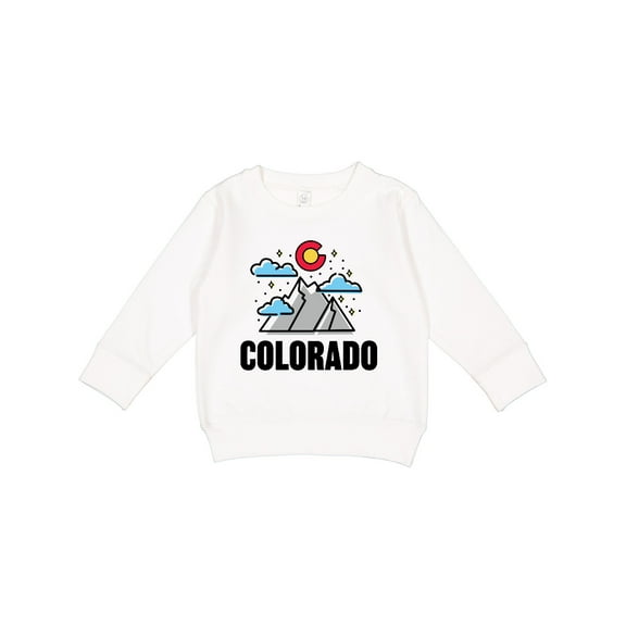 Inktastic Colorado Mountains and Clouds Toddler Sweatshirt