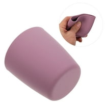 HEATSHAKING Infant Training Silicone Cup for Toddlers Purple Red Soft Flexible Drinking 1Pc 7.3x2.6x2.6in