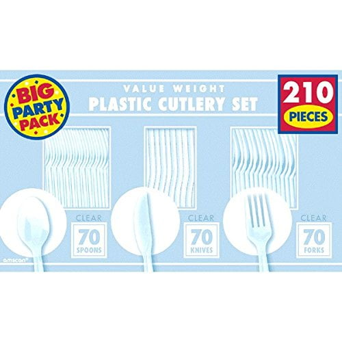 Clear Cutlery Set - Value Pack - Party Supplies