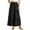 Black, variant on Efsteb Womens Skirts Elastic Waist Long Skirt Comfy Casual Fashion Fall Solid Color Skirts (Beige,S)