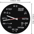 thumbnail image 4 of Reloj de pared con ecuaciones creativas para el aula y el hogar, decoración moderna, deleite matemático, 4 of 8