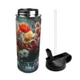 thumbnail image 2 of Pofeuu Vibrant Bouquet Waterfall Print 18oz Sports Insulated Kettle, Sports Bottle Water Bottles For Men Women For Gym Hiking Camping Running Mountain Bike Outdoor Sports, 2 of 8