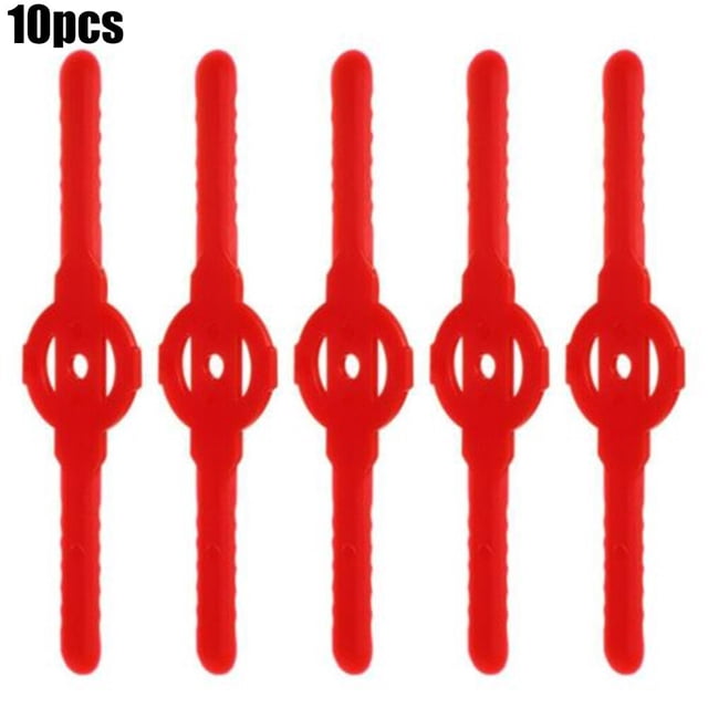 Allume 20Pcs String Trimmer Head BladesReplacement for Cordless Grass Trimmer Strimmer Tools Red