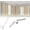 Glossy White, variant on Corner Curtain Rod for Windows 30 to 136 Inches, Adjustable Heavy Duty 1 Inch Metal L Shaped Corner Window Curtain Rod with Brackets&Decorative End Drapery Rods for Bedroom, Living Room, Glossy Black