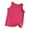 Hot Pink, variant on vdgthytj Toddler Boys Girls Tank Tops Kids Crewneck Sleeveless Undershirts Cotton Solid Basic Athletic T-Shirts