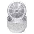 thumbnail image 6 of (360 Pack) Premium 6-Inch Round Pans with Plastic Dome Lids l Heavy Duty l Disposable Aluminum Tin for Roasting, Baking, or Cooking, 6 of 7