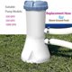 thumbnail image 3 of Manguera para piscinas elevadas - 59", 1,25" de diámetro, polietileno - con abrazaderas de latón, compatible con bombas de 330-1000 GPH, 3 of 8