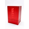 thumbnail image 2 of Titan en Satin Rouge Uni Box Gods Protecteur de Boîtier de Deck Premium Haute Résistance, 2 of 7