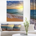 thumbnail image 5 of Designart 'Layers of Colors on Sunrise Beach' Metal Wall Art, 5 of 5